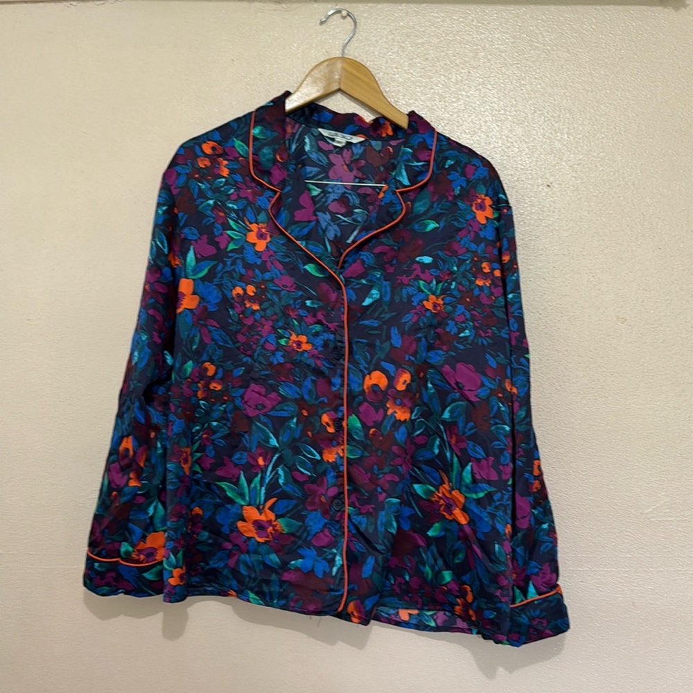 The Pioneer Woman Floral Pajama Top - Blue and Orange